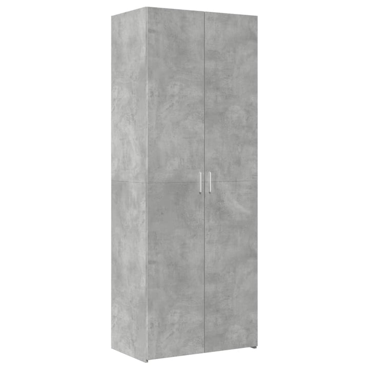 skab 70x42,5x185 cm konstrueret træ betongrå