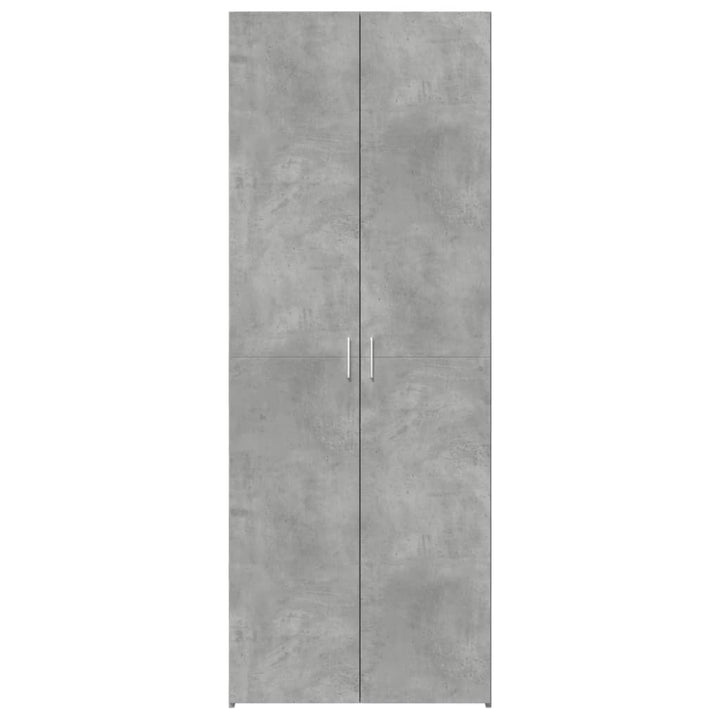 skab 70x42,5x185 cm konstrueret træ betongrå