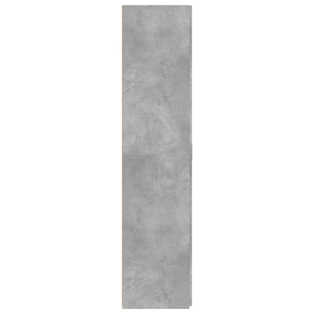 skab 70x42,5x185 cm konstrueret træ betongrå