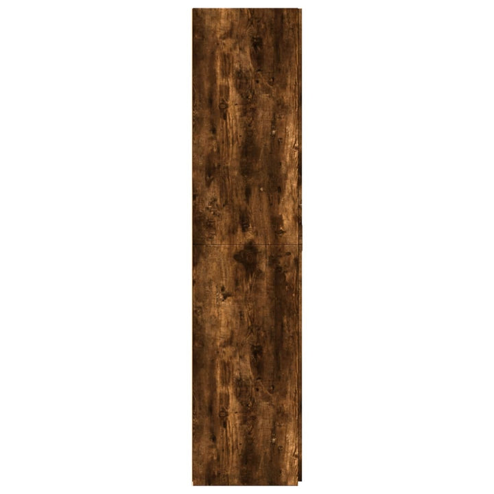 skab 70x42,5x185 cm konstrueret træ røget egetræsfarve