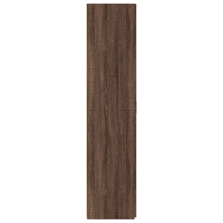 skab 70x42,5x185 cm konstrueret træ brun egetræsfarve