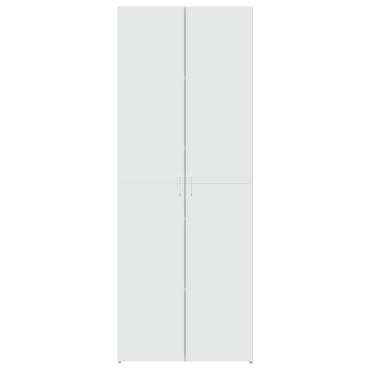 skab 70x42,5x185 cm konstrueret træ hvid