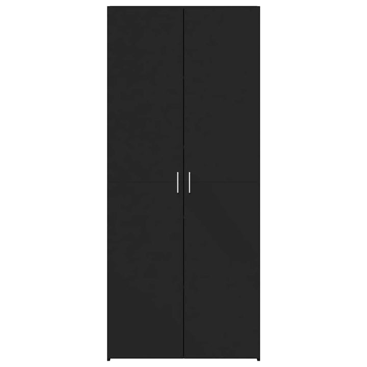 skab 70x42,5x185 cm konstrueret træ sort