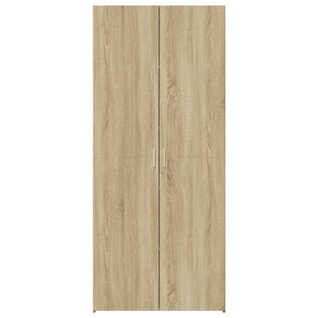skab 70x42,5x185 cm konstrueret træ sonoma-eg