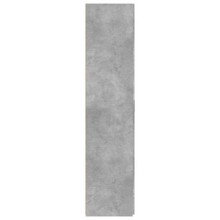 skab 70x42,5x185 cm konstrueret træ betongrå
