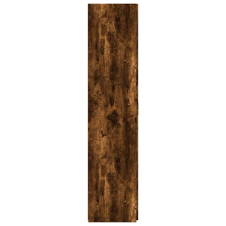 skab 70x42,5x185 cm konstrueret træ røget egetræsfarve