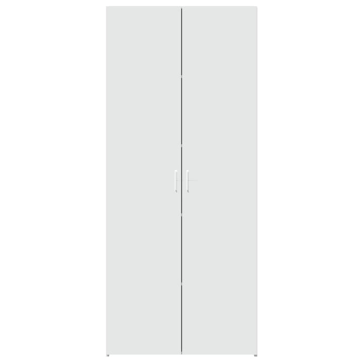 skab 80x42,5x185 cm konstrueret træ hvid