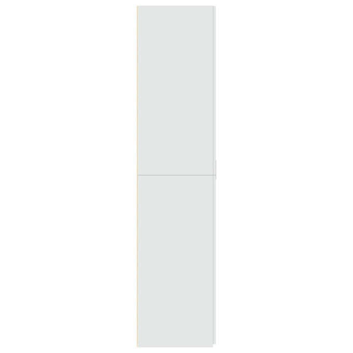 skab 80x42,5x185 cm konstrueret træ hvid