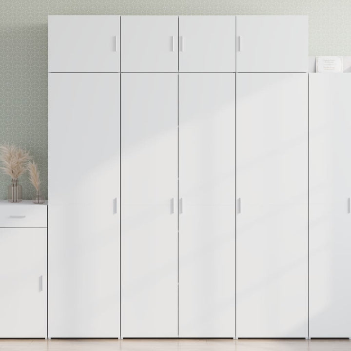 skab 80x42,5x185 cm konstrueret træ hvid