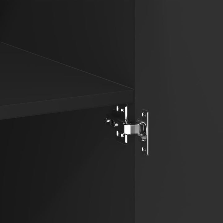 skab 80x42,5x185 cm konstrueret træ sort