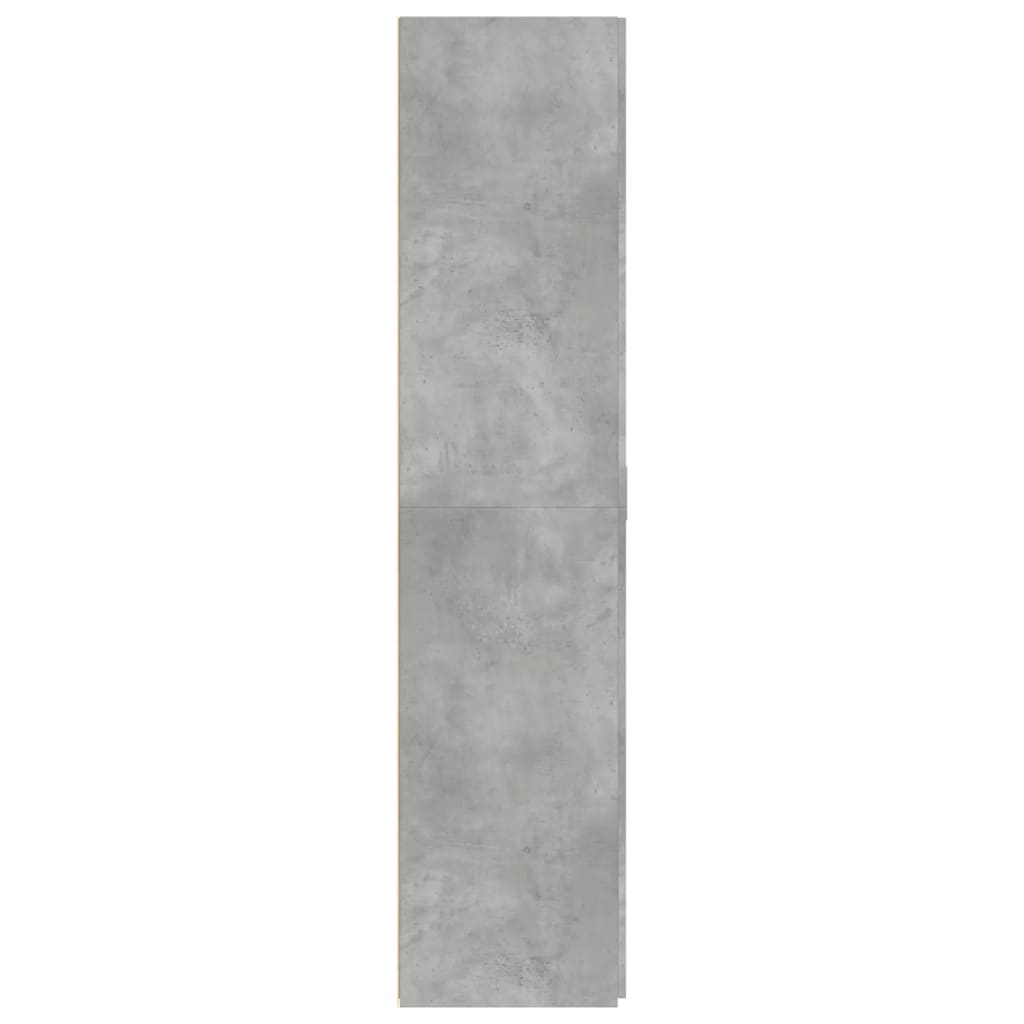 skab 80x42,5x185 cm konstrueret træ betongrå