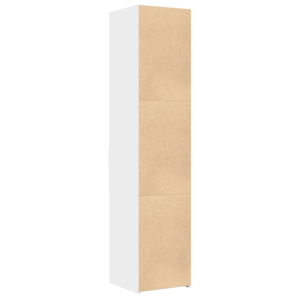 højskab 40x42,5x185 cm konstrueret træ hvid