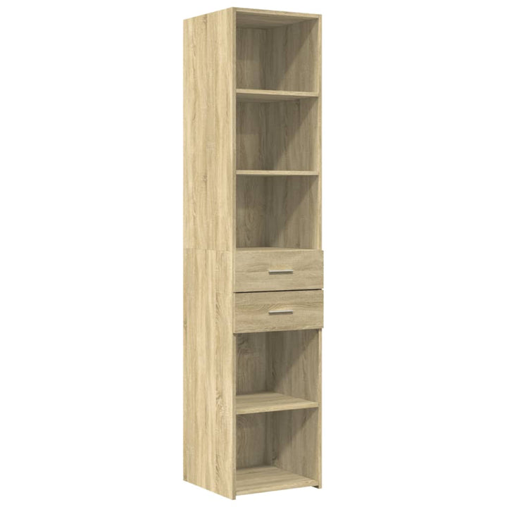 højskab 40x42,5x185 cm konstrueret træ sonoma-eg