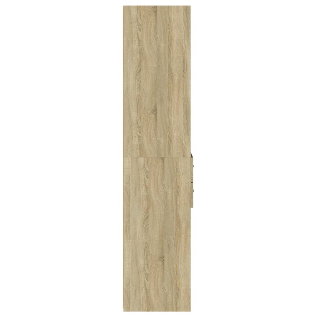 højskab 40x42,5x185 cm konstrueret træ sonoma-eg