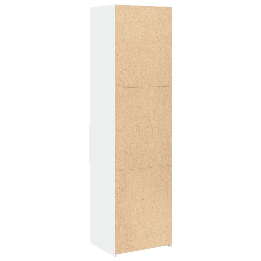 højskab 40x42,5x185 cm konstrueret træ hvid