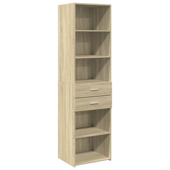 højskab 40x42,5x185 cm konstrueret træ sonoma-eg
