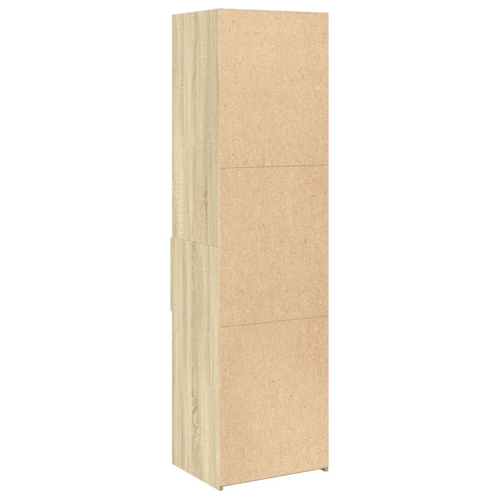højskab 40x42,5x185 cm konstrueret træ sonoma-eg