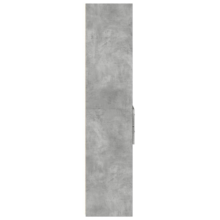 højskab 40x42,5x185 cm konstrueret træ betongrå