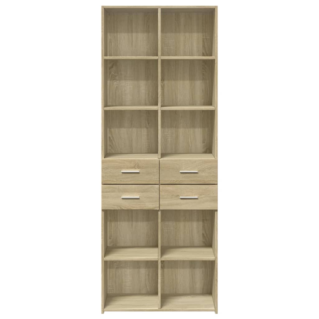 skab 70x42,5x185 cm konstrueret træ sonoma-eg