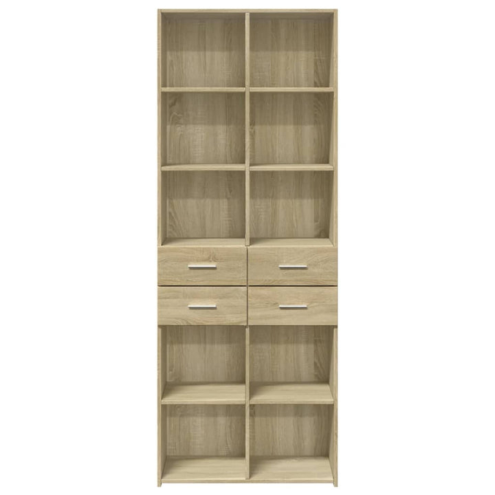 skab 70x42,5x185 cm konstrueret træ sonoma-eg