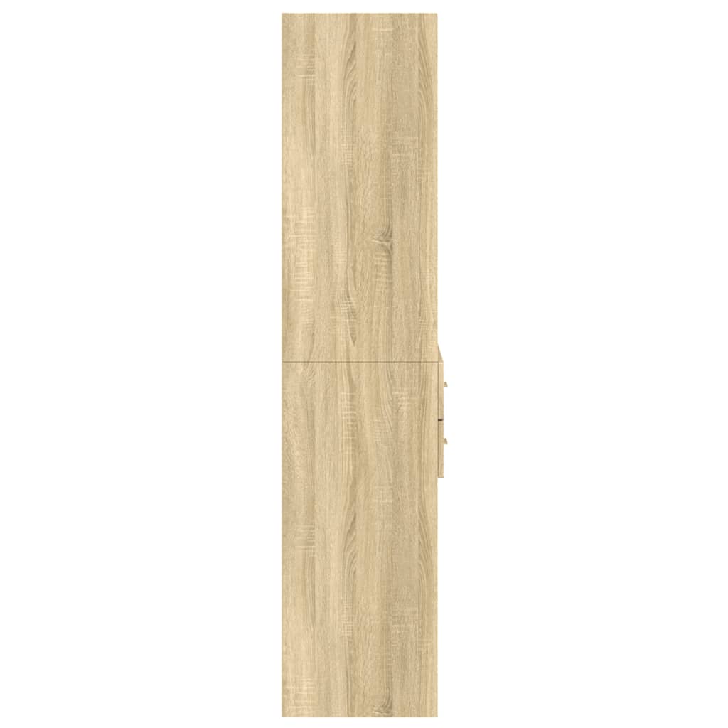 skab 70x42,5x185 cm konstrueret træ sonoma-eg