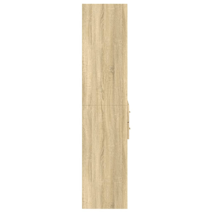 skab 70x42,5x185 cm konstrueret træ sonoma-eg