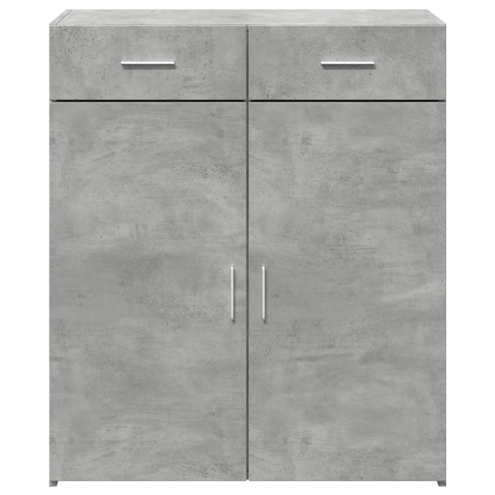skænk 80x42,5x93 cm konstrueret træ betongrå