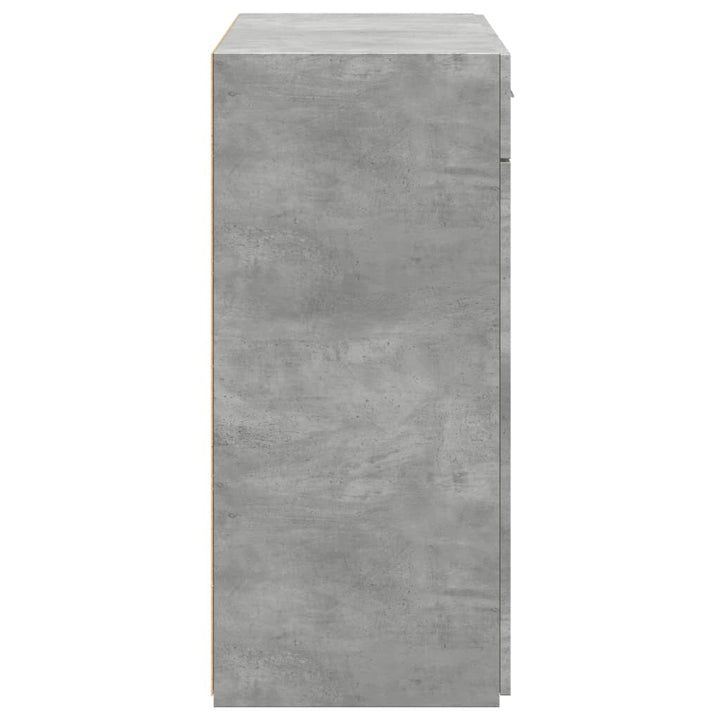 skænk 80x42,5x93 cm konstrueret træ betongrå