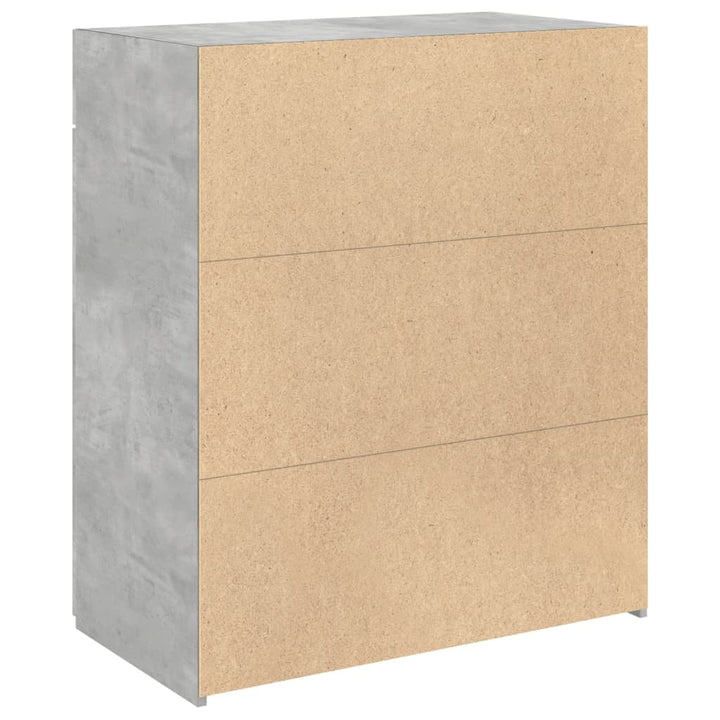 skænk 80x42,5x93 cm konstrueret træ betongrå