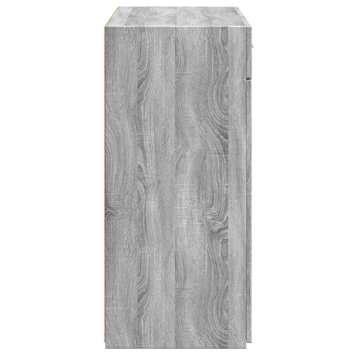 skænk 80x42,5x93 cm konstrueret træ grå sonoma-eg