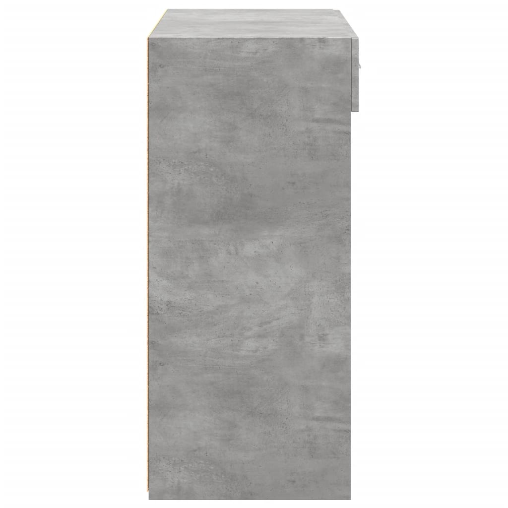 skænk 80x42,5x93 cm konstrueret træ betongrå