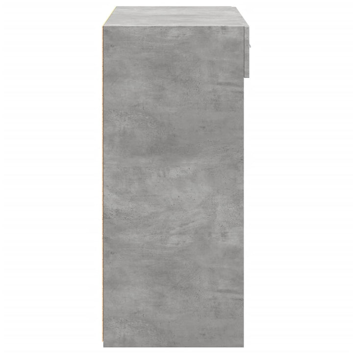 skænk 80x42,5x93 cm konstrueret træ betongrå