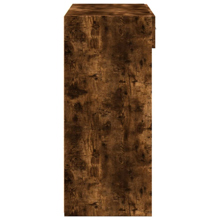 skænk 80x42,5x93 cm konstrueret træ røget egetræsfarve