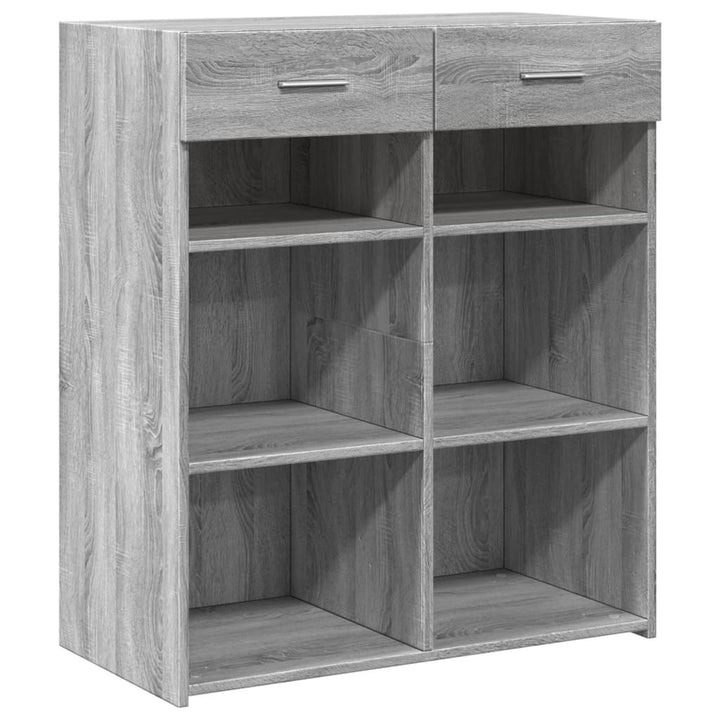 skænk 80x42,5x93 cm konstrueret træ grå sonoma-eg
