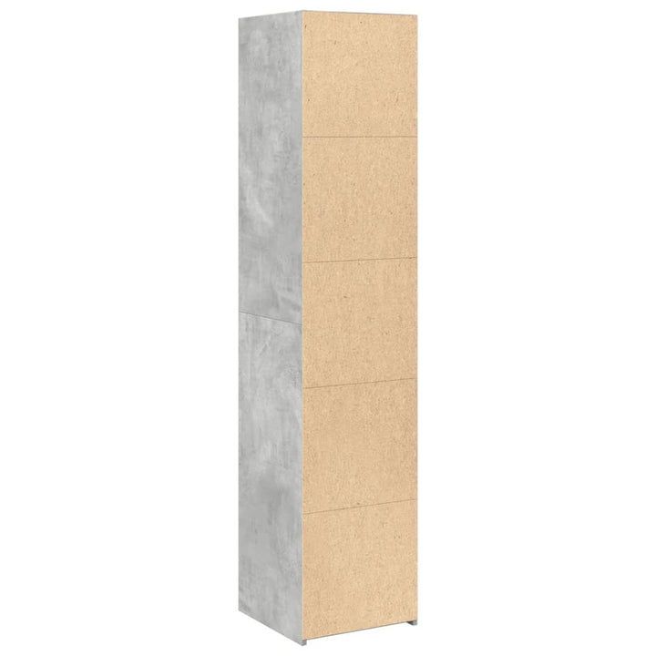 højskab 40x41x185 cm konstrueret træ betongrå