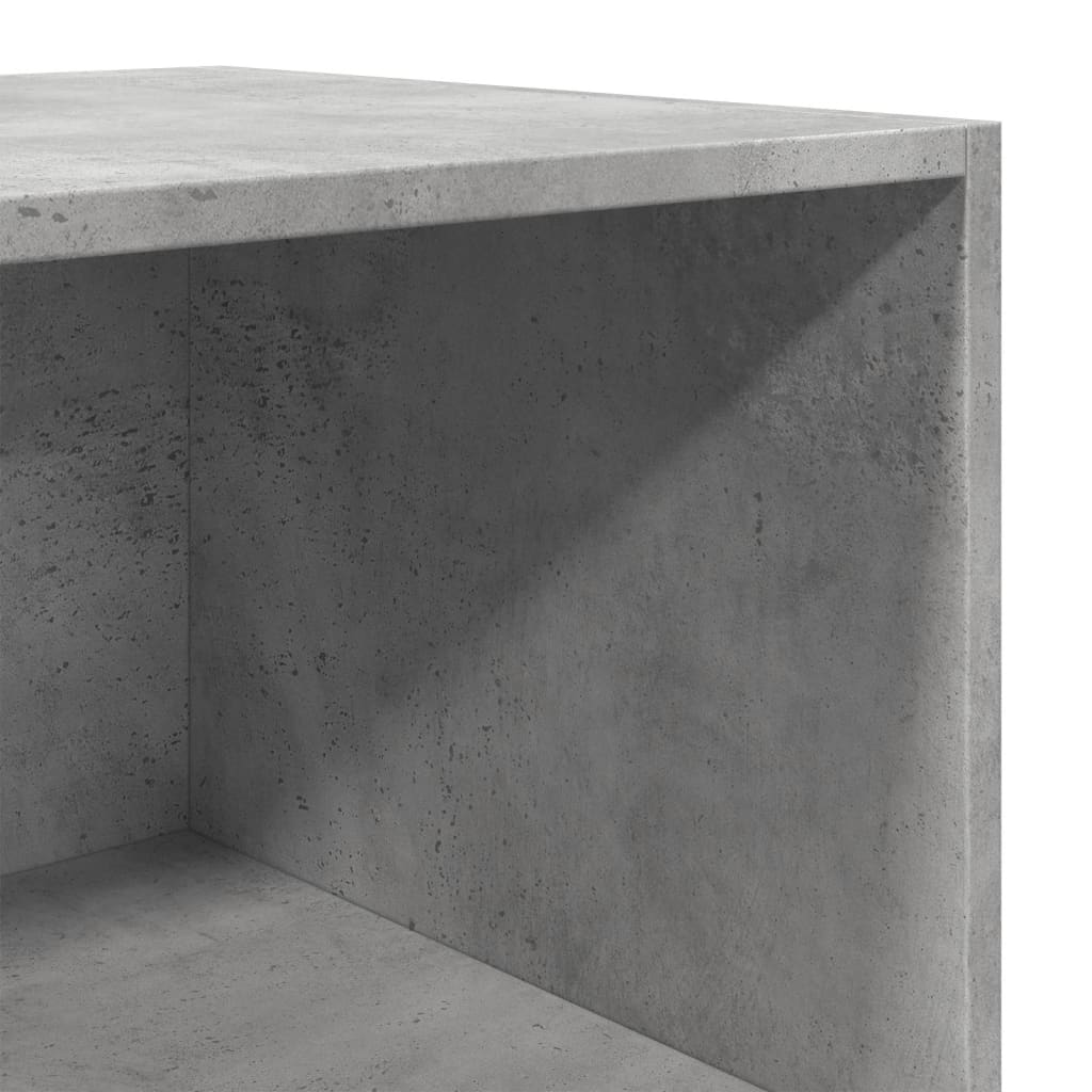 højskab 40x41x185 cm konstrueret træ betongrå