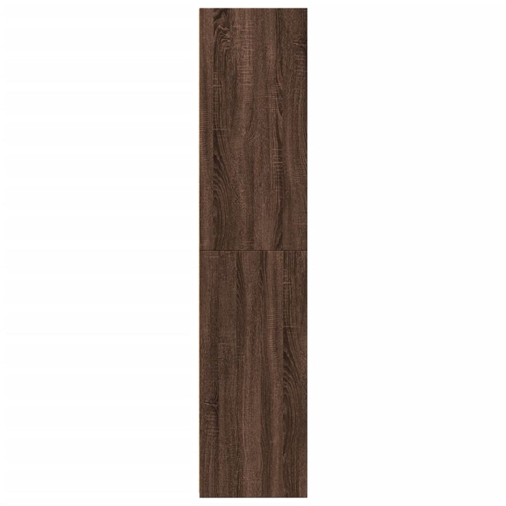 højskab 40x41x185 cm konstrueret træ brun egetræsfarve
