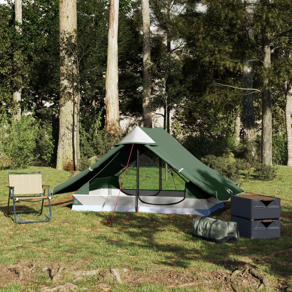 2-personers campingtelt vandtæt grøn