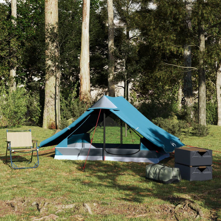 2-personers campingtelt vandtæt blå