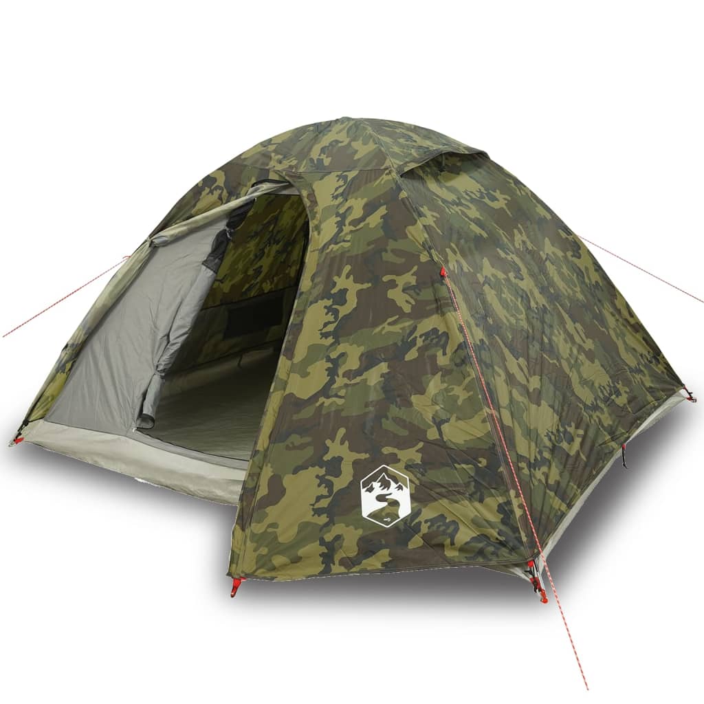 3-personers campingtelt vandtæt kuppel camouflage