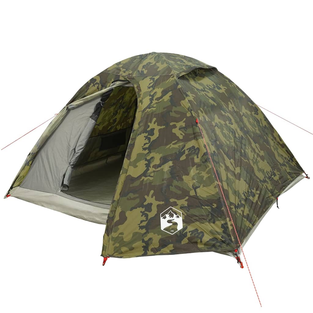 3-personers campingtelt vandtæt kuppel camouflage