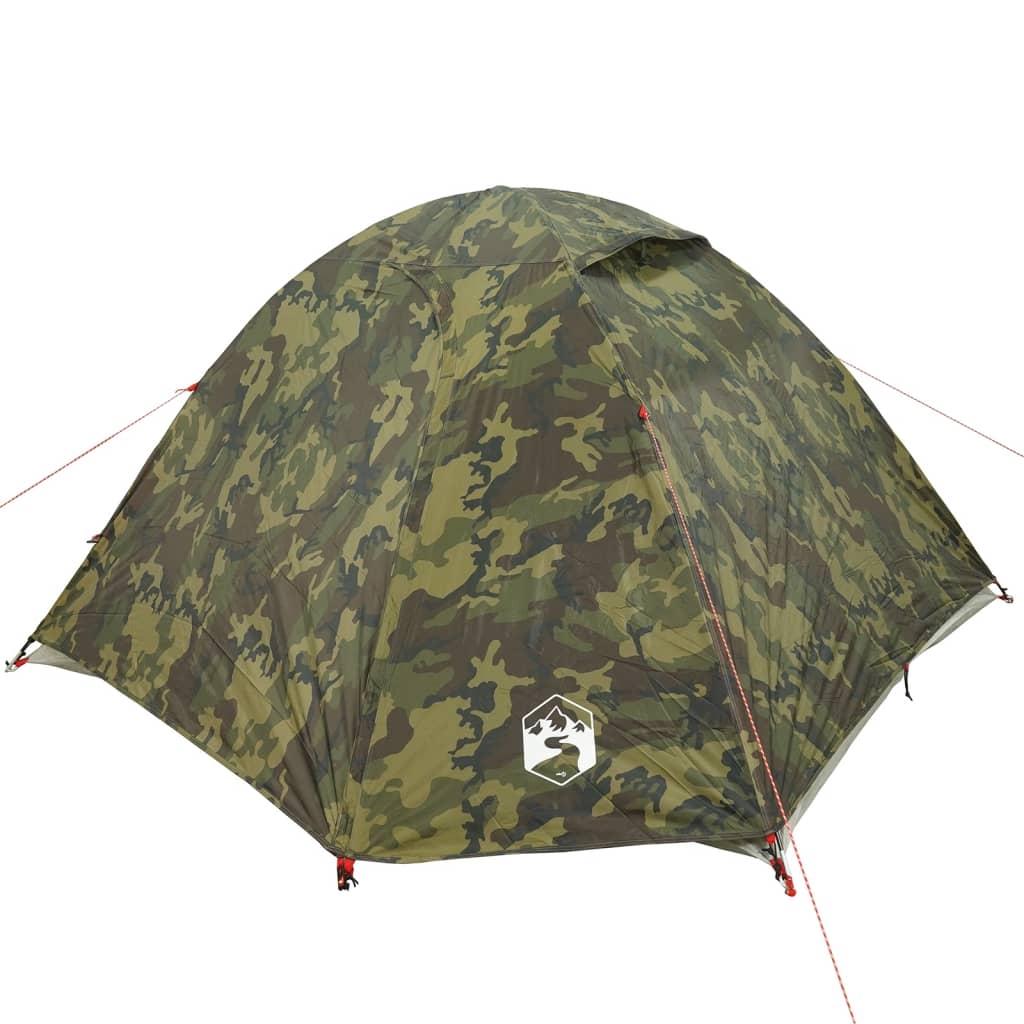 3-personers campingtelt vandtæt kuppel camouflage