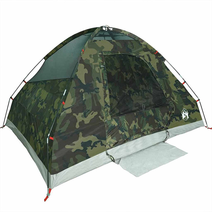 2-personers campingtelt vandtæt kuppel camouflage