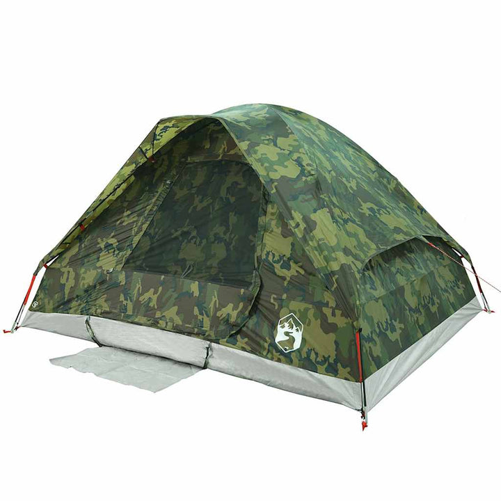 2-personers campingtelt vandtæt kuppel camouflage