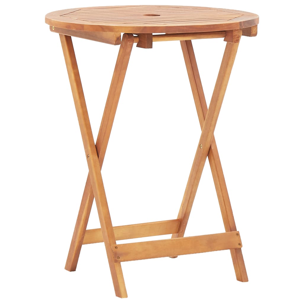 bistrosæt 3 dele polypropylen og massivt træ beige