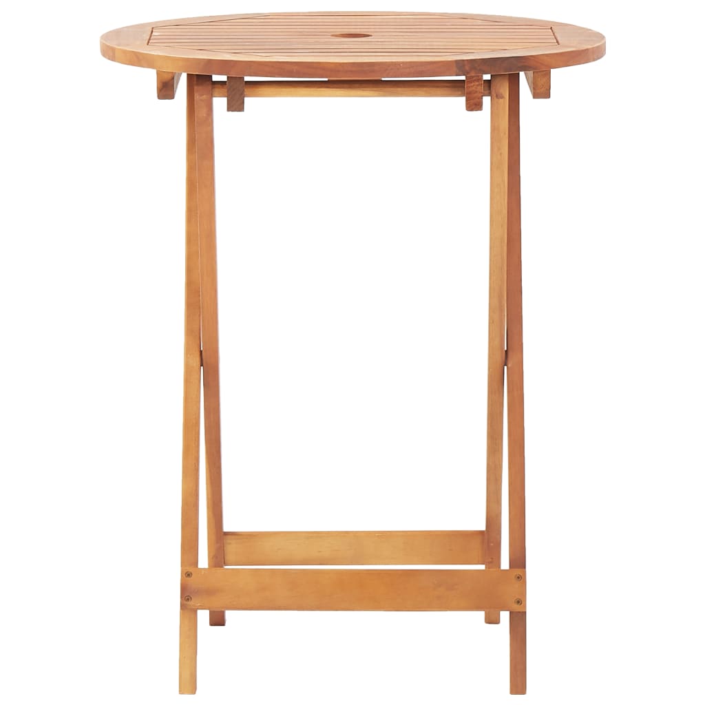 bistrosæt 3 dele polypropylen og massivt træ beige