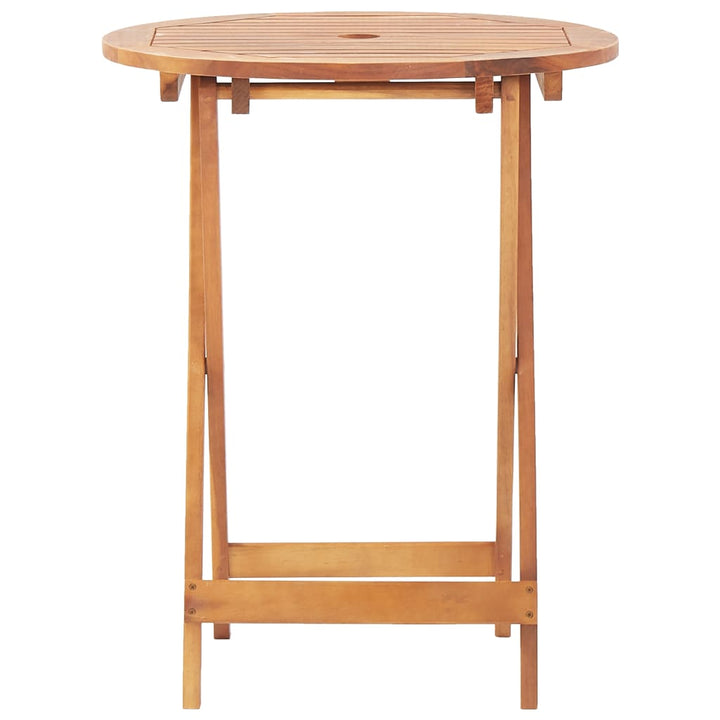 bistrosæt 3 dele polypropylen og massivt træ beige
