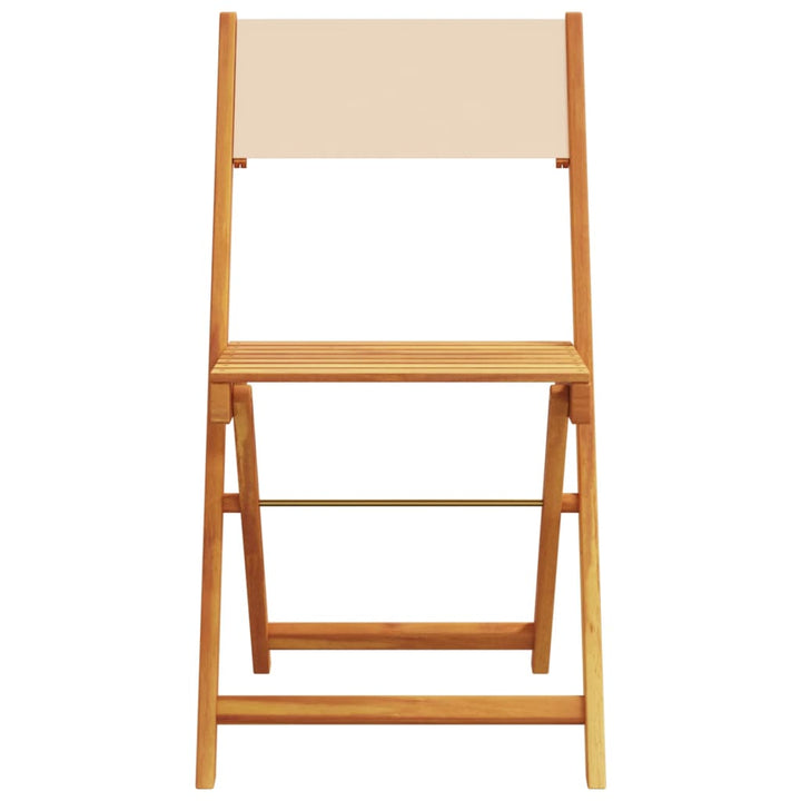 bistrosæt 3 dele stof og massivt træ beige