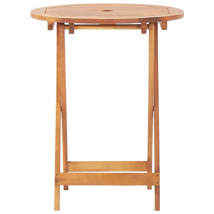 bistrosæt 3 dele polyrattan og massivt træ beige