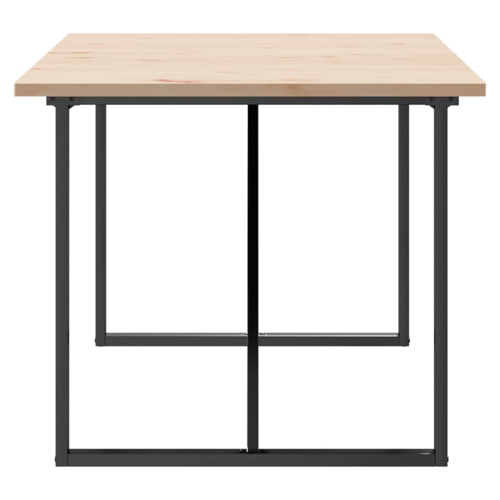 spisebord 180x90x75,5 cm O-stel massivt fyrretræ og stål